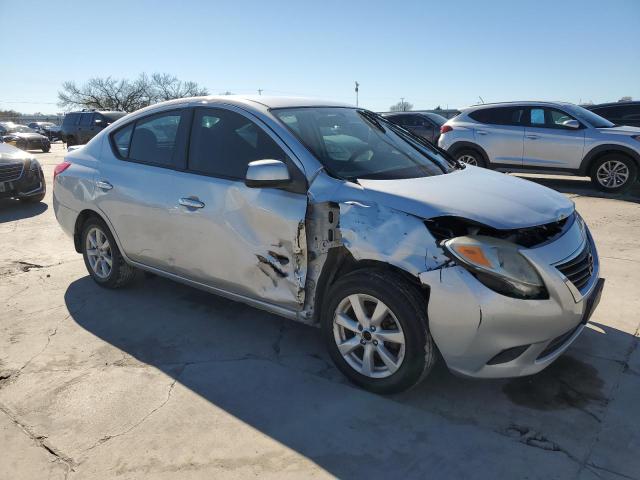 3N1CN7AP8EL869011 - 2014 NISSAN VERSA S SILVER photo 4