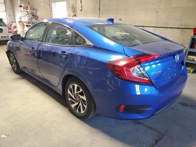 2HGFC2F85JH529291 - 2018 HONDA CIVIC EX BLUE photo 2