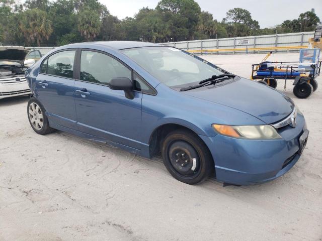 2HGFA16568H531874 - 2008 HONDA CIVIC LX BLUE photo 4