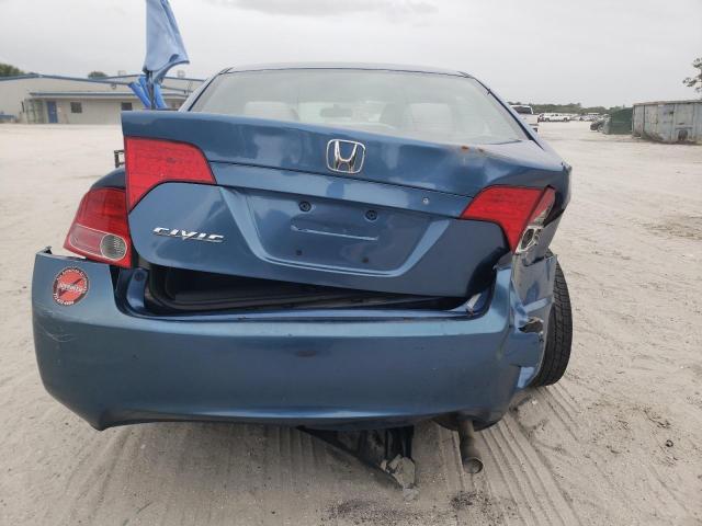 2HGFA16568H531874 - 2008 HONDA CIVIC LX BLUE photo 6