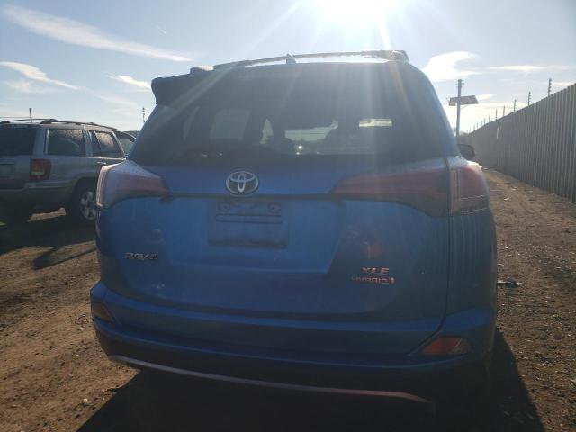 JTMRJREV9JD247010 - 2018 TOYOTA RAV4 HV LE BLUE photo 6