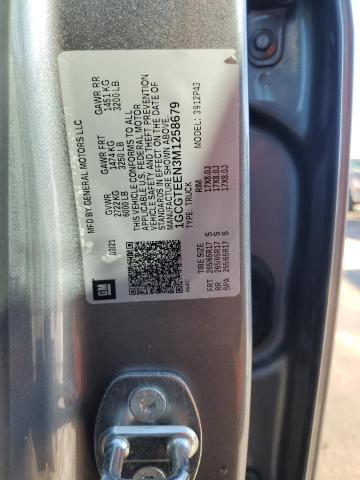 1GCGTEEN3M1258679 - 2021 CHEVROLET COLORADO ZR2 GRAY photo 12