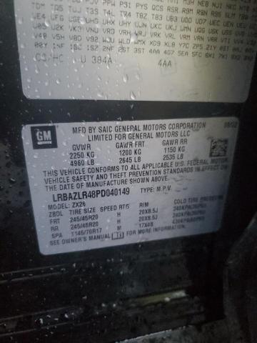 LRBAZLR48PD040149 - 2023 BUICK ENVISION PREFERRED შავი ფოტო 13