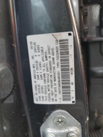 1HGCP36808A080351 - 2008 HONDA ACCORD EXL CHARCOAL photo 12