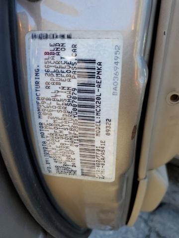 4T1BF28B5YU007079 - 2000 TOYOTA AVALON XL GOLD photo 12