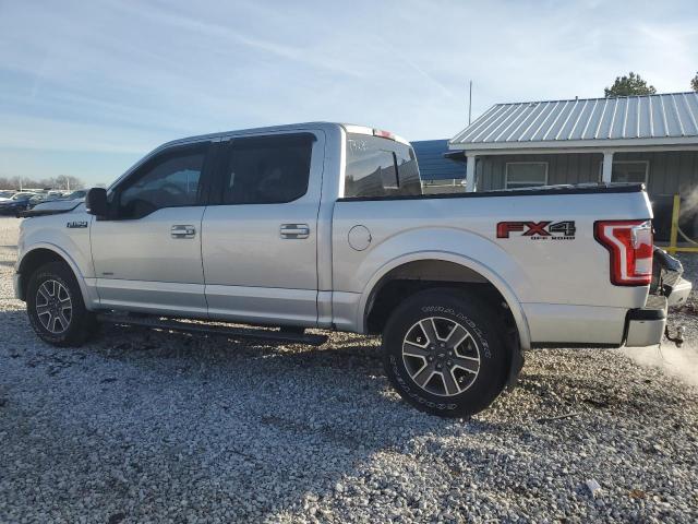 1FTEW1EG1GKF46692 - 2016 FORD F150 SUPERCREW SILVER photo 2