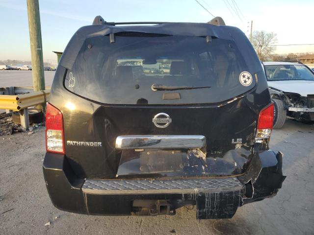 5N1AR18U16C604179 - 2006 NISSAN PATHFINDER LE BLACK photo 6