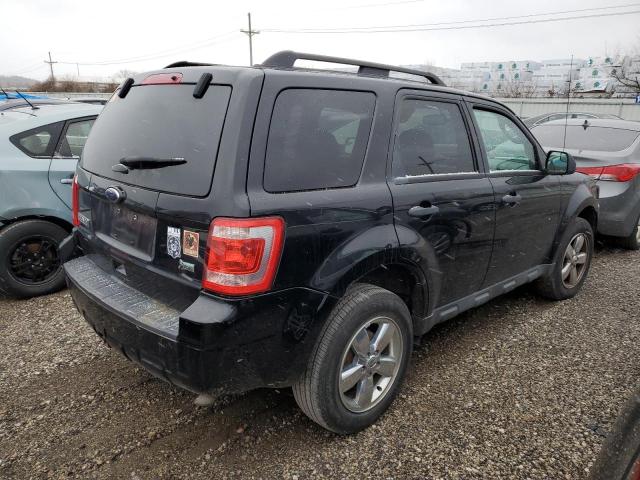 1FMCU0DG1CKB66721 - 2012 FORD ESCAPE XLT BLACK photo 3