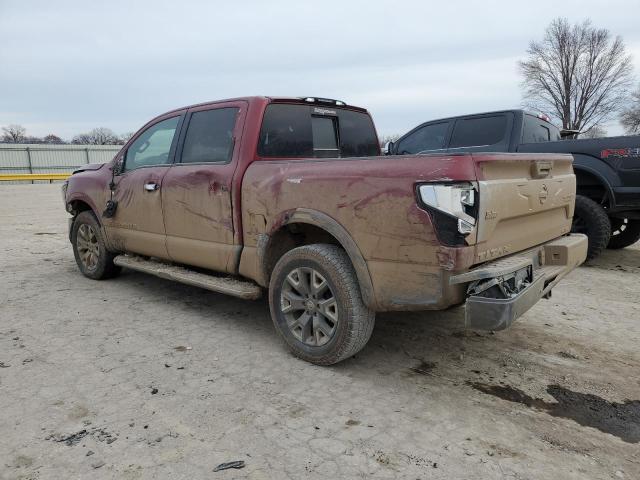 1N6AA1ED9LN500598 - 2020 NISSAN TITAN SV MAROON photo 2