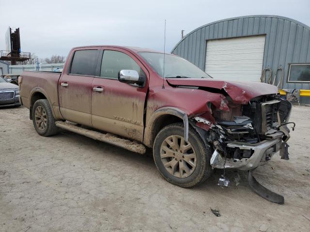 1N6AA1ED9LN500598 - 2020 NISSAN TITAN SV MAROON photo 4