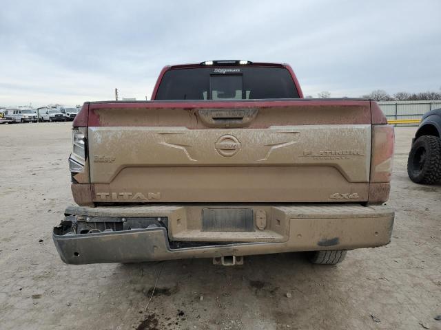 1N6AA1ED9LN500598 - 2020 NISSAN TITAN SV MAROON photo 6