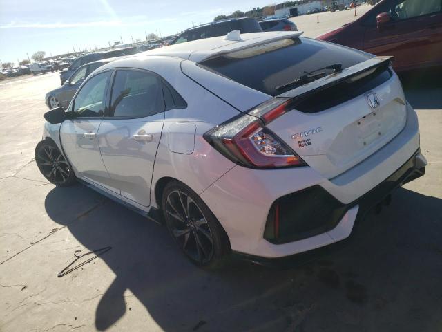 SHHFK7H9XJU207173 - 2018 HONDA CIVIC SPORT TOURING WHITE photo 2