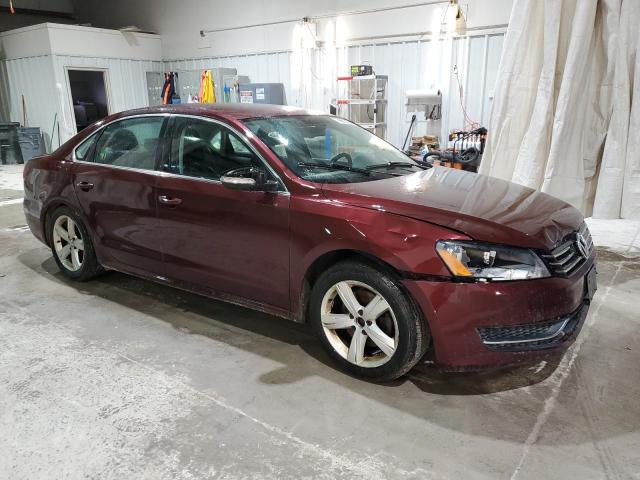 1VWBH7A35CC045874 - 2012 VOLKSWAGEN PASSAT SE BURGUNDY photo 4