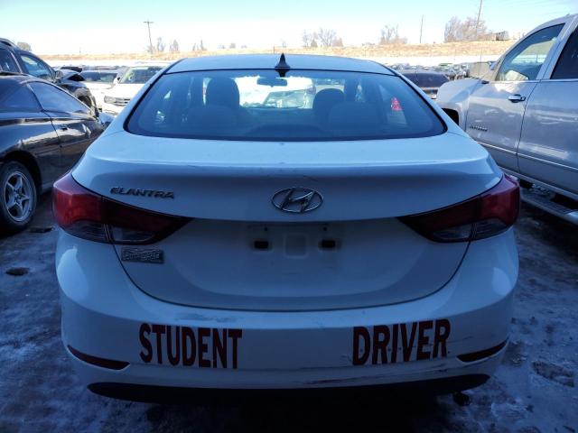 5NPDH4AE1FH623635 - 2015 HYUNDAI ELANTRA SE WHITE photo 6