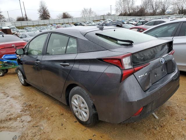 JTDKARFU8K3100885 - 2019 TOYOTA PRIUS CHARCOAL photo 2