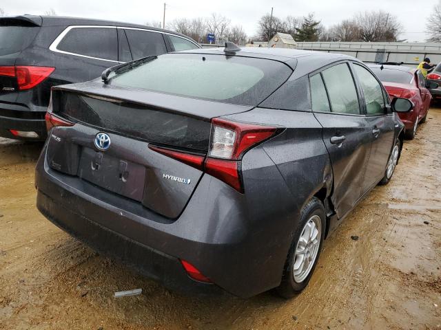 JTDKARFU8K3100885 - 2019 TOYOTA PRIUS CHARCOAL photo 3