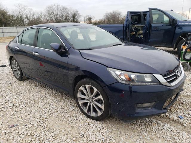 1HGCR2F54FA066766 - 2015 HONDA ACCORD SPORT BLUE photo 4