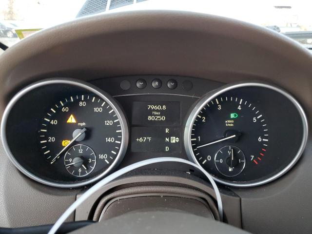 4JGBB8GB7BA719862 - 2011 MERCEDES-BENZ ML 350 4MATIC WHITE photo 9