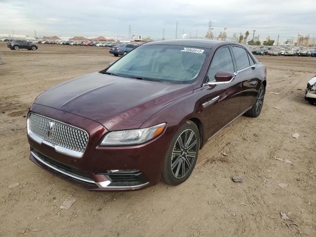 1LN6L9NP8H5620892 - 2017 LINCOLN CONTINENTA RESERVE MAROON photo 1