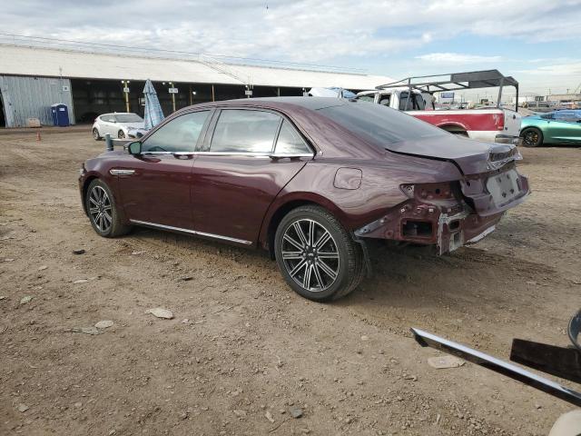 1LN6L9NP8H5620892 - 2017 LINCOLN CONTINENTA RESERVE MAROON photo 2