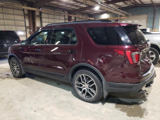 1FM5K8GTXJGC38151 - 2018 FORD EXPLORER SPORT PURPLE photo 2