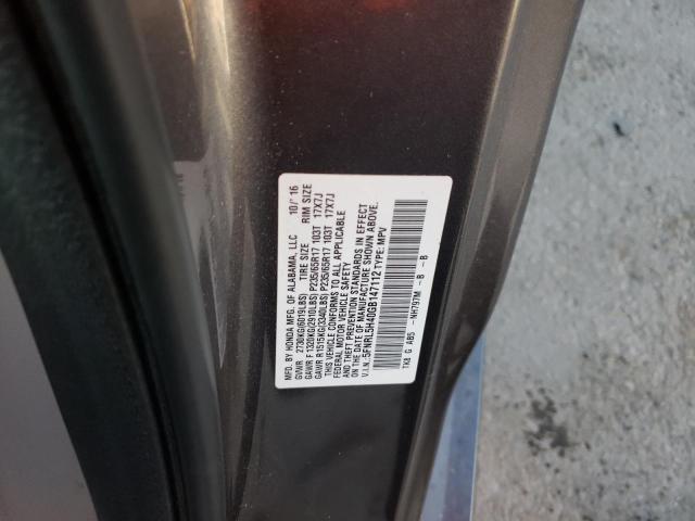 5FNRL5H40GB147112 - 2016 HONDA ODYSSEY EX GRAY photo 12