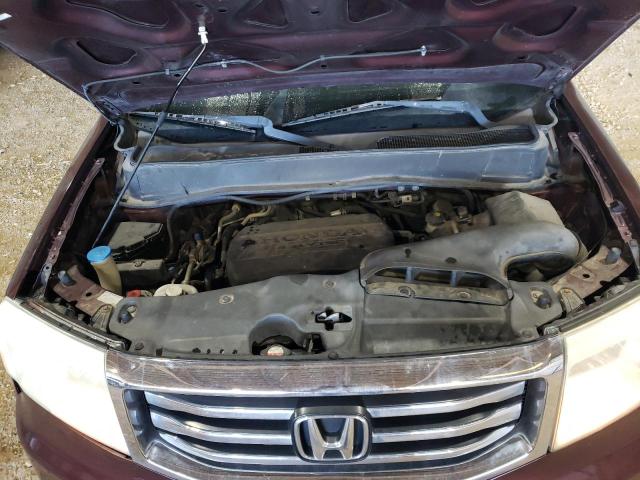 5FNYF3H57CB040388 - 2012 HONDA PILOT EXL MAROON photo 11