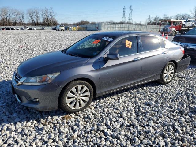 1HGCR3F94DA033837 - 2013 HONDA ACCORD TOURING GRAY photo 1