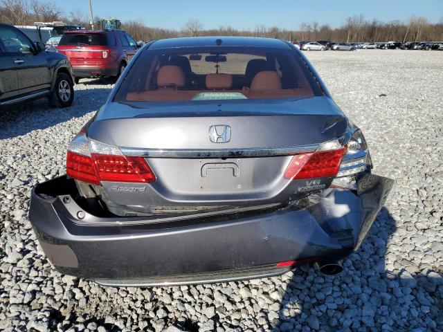 1HGCR3F94DA033837 - 2013 HONDA ACCORD TOURING GRAY photo 6