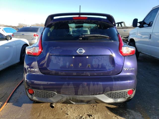 JN8AF5MV0HT753046 - 2017 NISSAN JUKE S BLUE photo 6