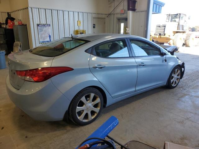 KMHDH4AE3BU169299 - 2011 HYUNDAI ELANTRA GLS BLUE photo 3