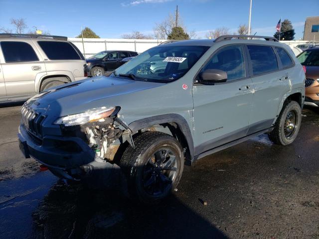 1C4PJMBS7FW668420 - 2015 JEEP CHEROKEE TRAILHAWK GRAY photo 1