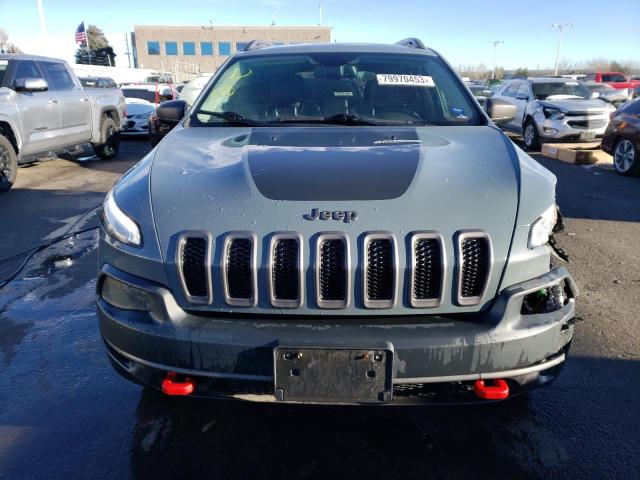 1C4PJMBS7FW668420 - 2015 JEEP CHEROKEE TRAILHAWK GRAY photo 5