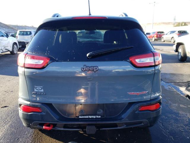 1C4PJMBS7FW668420 - 2015 JEEP CHEROKEE TRAILHAWK GRAY photo 6