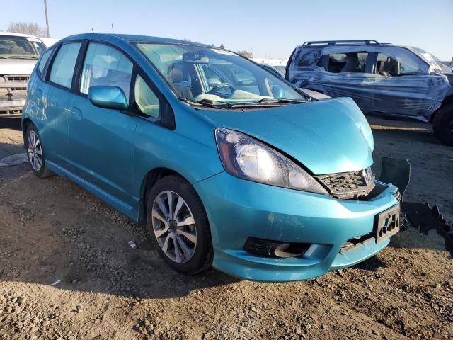 JHMGE8H50CC008616 - 2012 HONDA FIT SPORT TURQUOISE photo 4