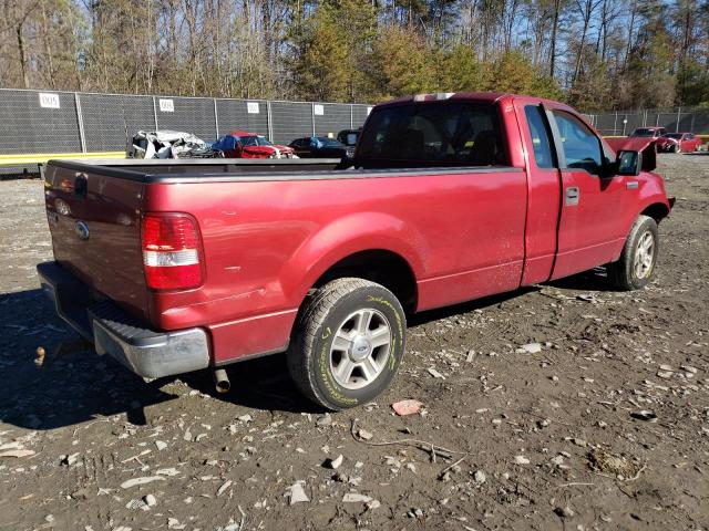 1FTRF12W07NA01031 - 2007 FORD F150 RED photo 3