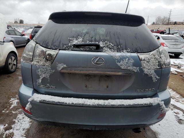 JTJHA31U160103498 - 2006 LEXUS RX 330 BLUE photo 6