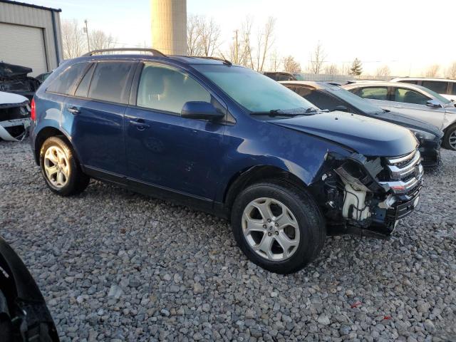 2FMDK4JC6CBA30114 - 2012 FORD EDGE SEL BLUE photo 4