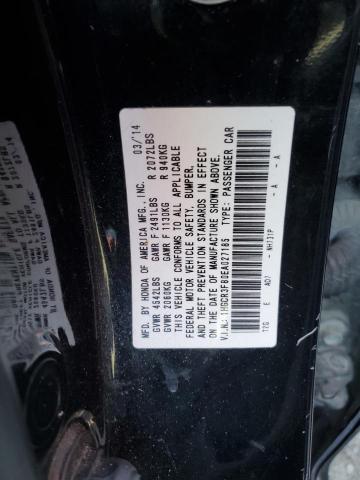 1HGCR3F80EA027185 - 2014 HONDA ACCORD EXL BLACK photo 13