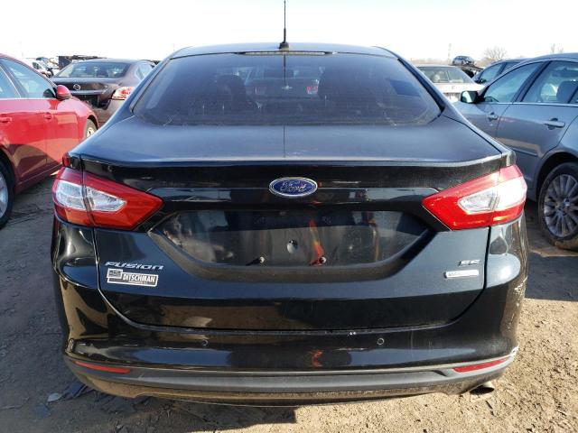 3FA6P0HR0DR270804 - 2013 FORD FUSION SE BLACK photo 6