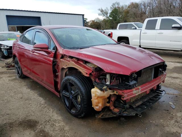 3FA6P0H7XGR140046 - 2016 FORD FUSION SE RED photo 4