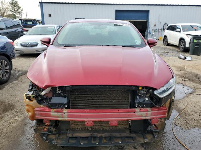 3FA6P0H7XGR140046 - 2016 FORD FUSION SE RED photo 5