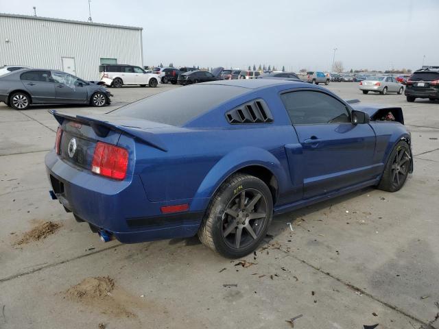 1ZVFT82H875234416 - 2007 FORD MUSTANG GT BLUE photo 3