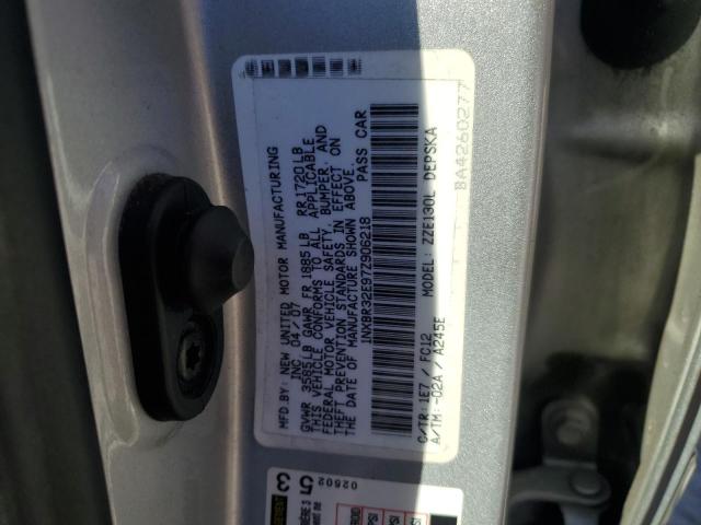 1NXBR32E97Z906218 - 2007 TOYOTA COROLLA CE SILVER photo 12