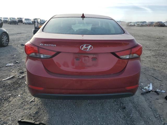 5NPDH4AE8EH544963 - 2014 HYUNDAI ELANTRA SE BURGUNDY photo 6