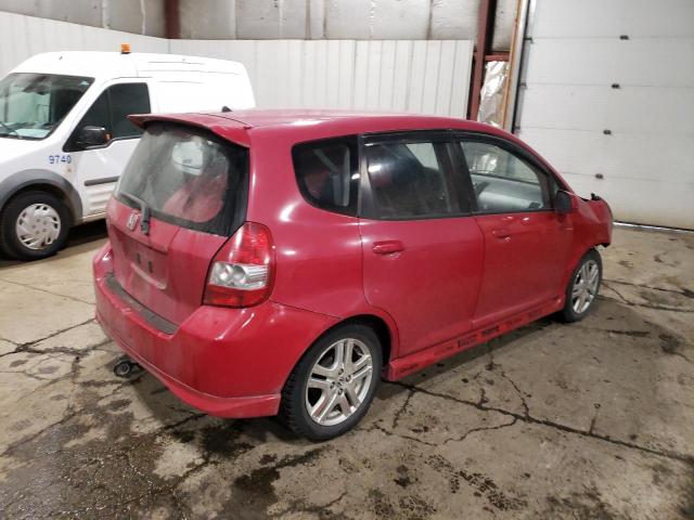 JHMGD38637S055083 - 2007 HONDA FIT S 红色 照片 3