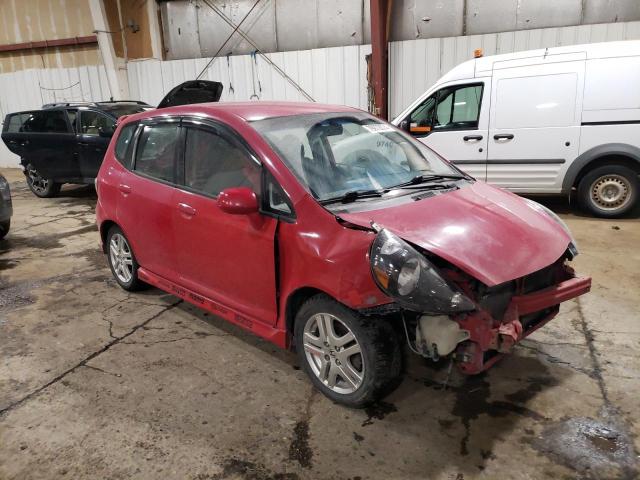 JHMGD38637S055083 - 2007 HONDA FIT S 红色 照片 4
