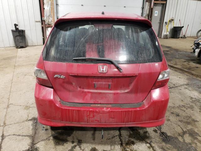 JHMGD38637S055083 - 2007 HONDA FIT S 红色 照片 6