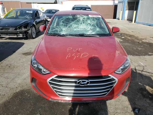 5NPD84LF8HH049348 - 2017 HYUNDAI ELANTRA SE RED photo 5