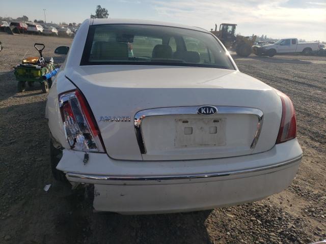 KNALD125785148948 - 2008 KIA AMANTI WHITE photo 6